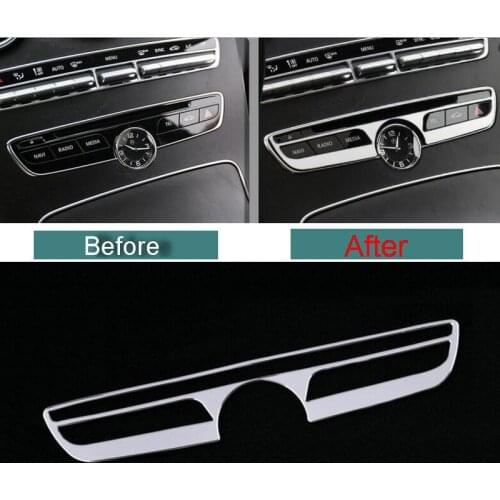 1 PCS Car Styling New DIY Aluminum Control Function Key Stickers Cover Case for New Benz C Grade W205C180LC200LC260L Accessories
