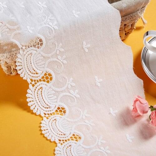 1 Yard Handmade DIY Clothing Home Textile Decoration Accessories For Sewing Cotton Embroidery Lace Materials
