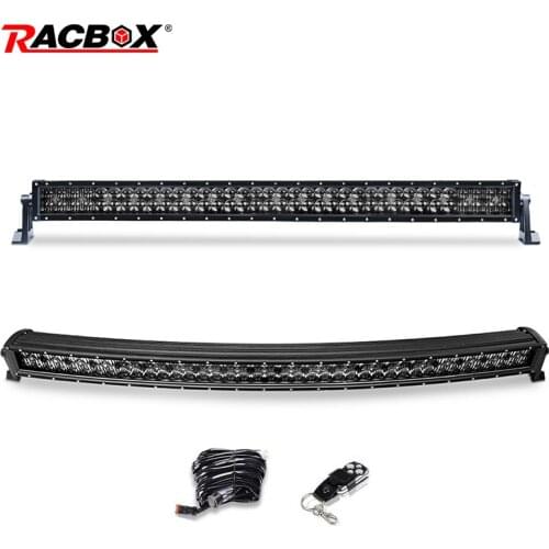5D 42 inch Curved Offroad LED Light Bar 20000LM Combo Beam Black LED Work Light Bar For Jeep Automobile Truck 4x4 ATV 4WD SUV