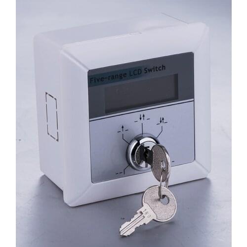 Dooren automatic door program five functions key switch,automatic door key selector with LCD