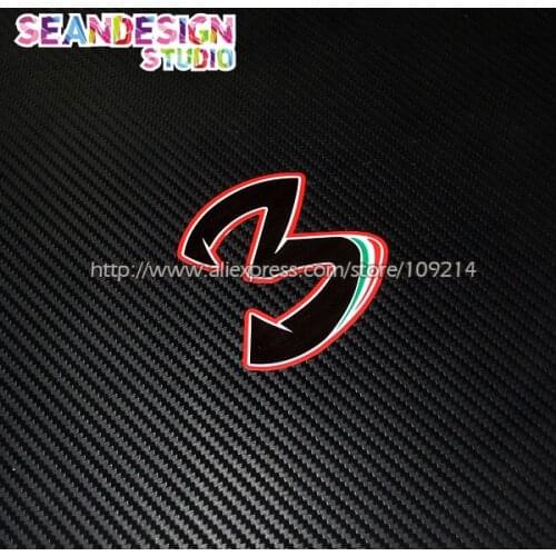 For GP Aprilia SBK Max Biaggi 3 Helmet Motorcycle Decal Waterproof Sticker M10