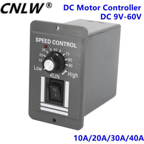 X0510 / X0520 / X0530 / X0540 10/20/30/40A DC Motor Controller 12V24V36V48V Motor Speed Control PWM Variable Speed Switch