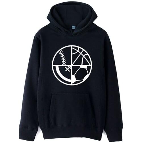 Football Baseball Soccor Basketball Angel Wing Girl Woman Hoodie Autumn Winter Fleece Couple Clothes ZIIART