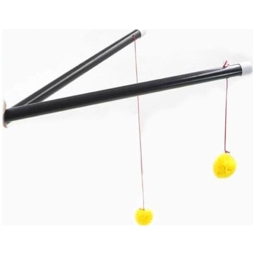 Chinese Sticks (Jumbo Size With Yellow Ball) - Silk And Cane Magic, Magic Trick,Stage Magic Prop, Accessories,Gimmicks,Fun,Toys