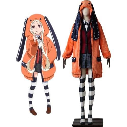 Kakegurui Runa Yomozuki Cosplay Costume Custom Made Full Set