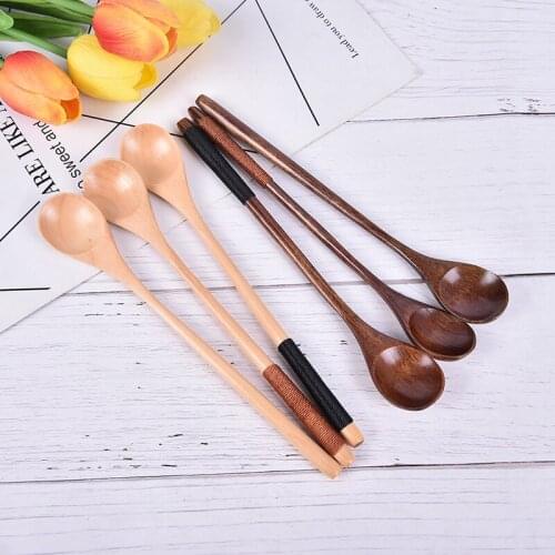 Spoon Kitchenware For Rice Soup Kitchen Cooking Utensil Tool Wooden Spoon Bamboo Soup Teaspoon Catering Kids