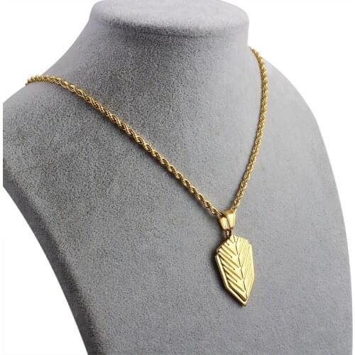 Factory custom fashion Hip Hop for mens and womens Stainless Steel Pendant Necklace twist Necklaces creative Necklaces Jewelry