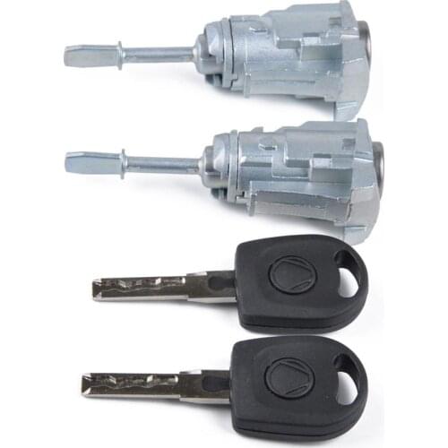 Set Of Lock Barrels For Automobile Doors For Lupo For Passat
