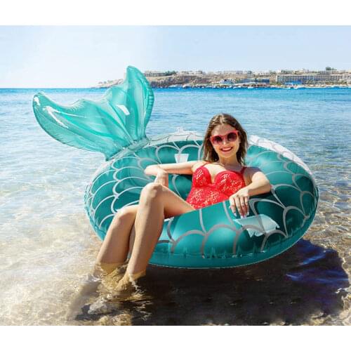 2021 New Hot Pool Float Kids Mermaid Swim Ring Baby Inflatable Swimming Circle Pool Children Swim Circle Tube Pool Toys Floating