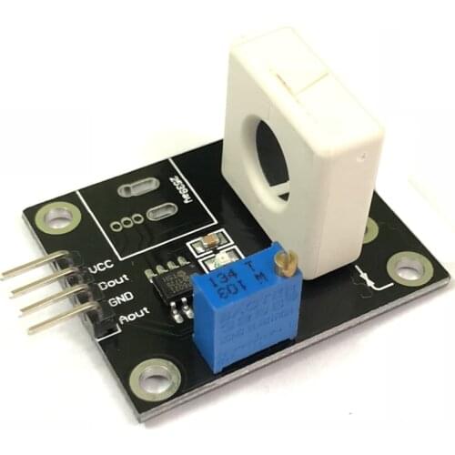 100% New WCS1800 Hall Current Sensor Module Detects 35A Short Circuit Overcurrent Protection Module