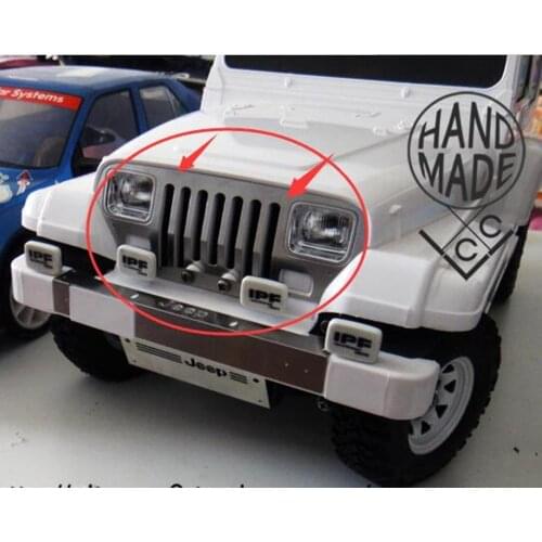 RC car metal front Grille plate assembly for 1:10 scale tamiya cc01 jeep wrangler remote control toys truck