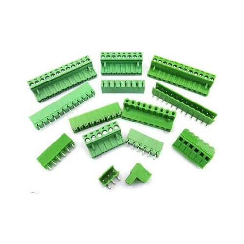 50Sets 2EDG-5.08 2P 3P 4P 5P 6P 7P 8P 9P 10P 12P 14P 16P 2EDG 2EDGV 5.08mm Plug-in Screw Terminal Block Resistor Free Shipping