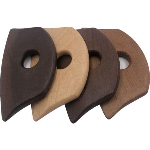 Solid Wood Gouache Scraper Axe Shape Guasha Board Back Neck Body Meridian Scraping Acupuncture Therapy Muscle Relax Pain Relief