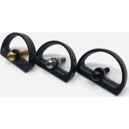 3 colors Bicycle front fork retaining plate disc brake line baffle for brompton bike plastic + titanium screw