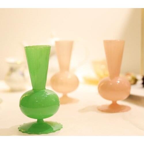 Vertical Cacks Glass Flower Vase Home Decor Accessories Vaso Planta Hydroponic Terrarium Floreros Environmental protection