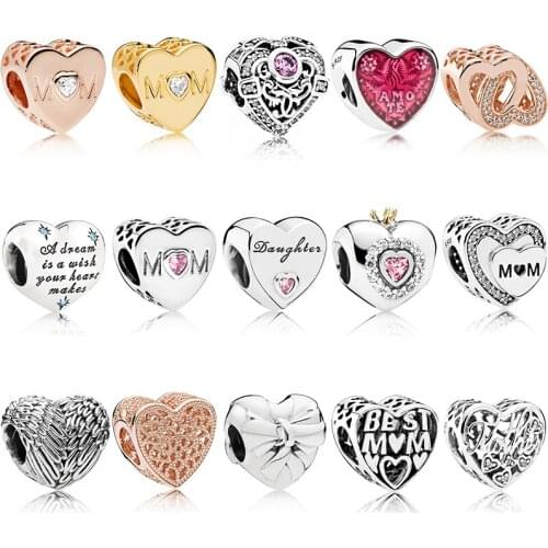 KAKANY S925 Sterling silver MOTHERS DAY COLLECTION Gift Original DIY Fashion Jewelry Suitable for Women Style Charm Bracelets