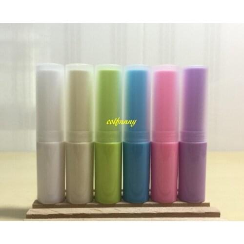 1000pcs/lot 4g DIY Cosmetics Empty Lipstick Plastic Lip Balm Makeup Container Sample Tubes