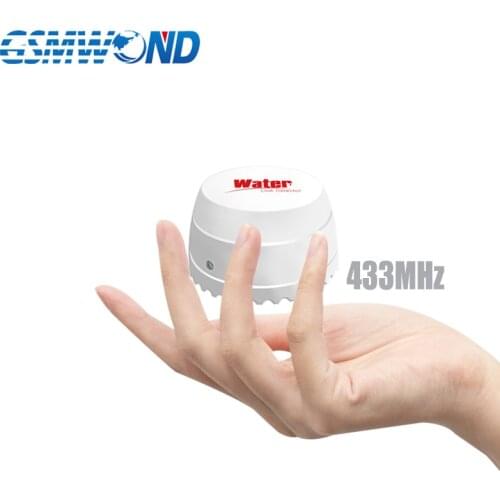 433MHz Wireless Water Leakage Detector Easy Installation Can be put at any place For Our Home Burglar Wifi / GSM / PSTN Alarm