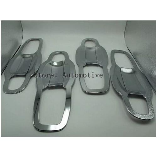 2011-2015 For JEEP Patriot Chrome ABS Door Outside Handle Bowls Cover Trim 8pcs