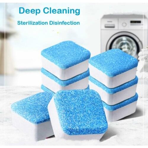 8pcs Washing Machine Cleaner Effervescent Tablet Laundry Soap Detergent Decontamination Descaling Laundry Balls Washer Cleaner