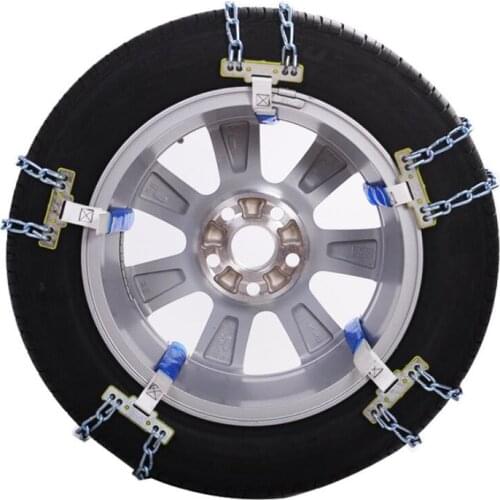 Car snow chains, metal chains, emergency ice breaking, wear-resistant snow off-road vehicle snow chain protection