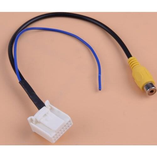 Beler Reverse Rear View Parking Backup Camera Video Extension Navigation DVD Adapter Cable Plug fit for Toyota Camry 7th
