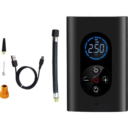 Wireless Electric Mini Air Inflator Handheld 4000mAh with Digital LCD Display for Football Basketball Car Tires Balls