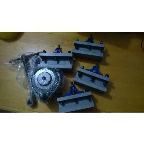 C3 5PCS SET 40-Position quick change tool post and holder Lathe Swing 400-700mm