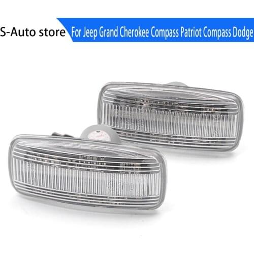 Dynamic LED Side Marker Light Flasher Turn Side Light Signal Light For Jeep Grand Cherokee Compass Patriot Compass Dodge