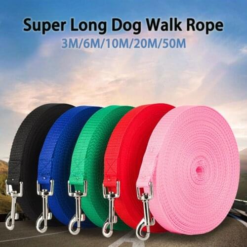 1.5M-30M Dog Leash Long Nylon Rope for Medium Big Dogs Leash Adjustable Rope Pet Training Lead Rope