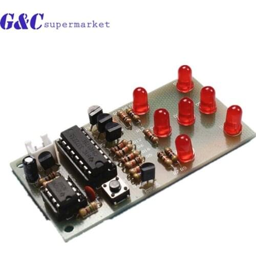 Electronic Dice NE555 CD4017 DIY Kit 5mm Red LEDs 4.5-5V ICSK057A Electronic Fun diy electronics