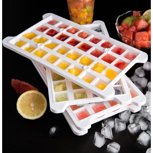 64/128 Grids Ice Cube Mold Tray Multi Layers Ice Box With Lid Homemade Frozen Ice Cube Freezer Ice Ball Grinding Tools
