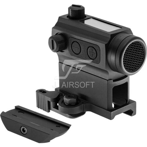JJ Airsoft Solar Power Red Dot Sight with QD Riser Mount Low Mount Killflash / Kill Flash HS503C HS403C IPSC