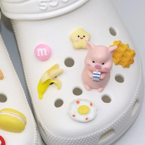 Bundle Cute Croc Charms Designer DIY Three-dimensional Shoe Charms Lovely Pig Bundle Shoe Bunkle Accessories for Girls Gift