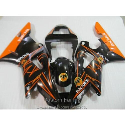 Bodywork plastic fairing kit for Yamaha YZFR1 00 01 burnt orange black fairings set YZF R1 2000 2001 LK25
