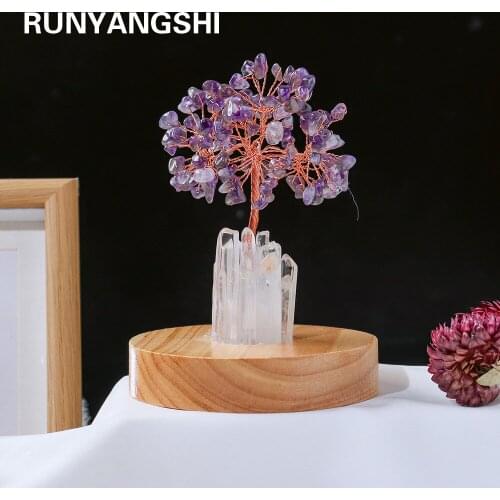 Natural Rose quartz Crystal lamp Nightstand light Crystal gem making USB interface Health energy gem for gifts