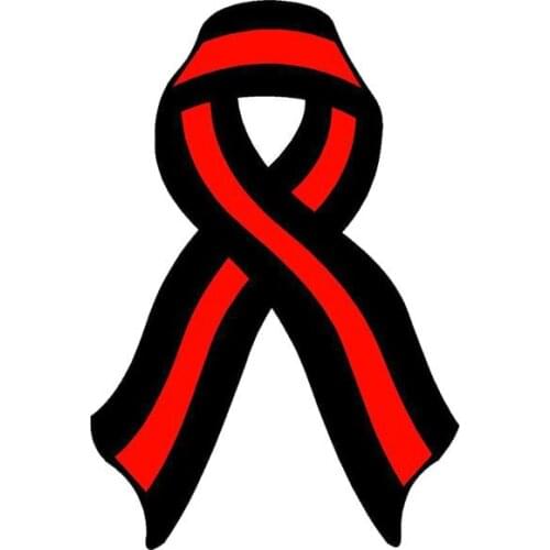 Hot Ribbon Decal Firefighter Memorial Fireman Vinyl Car-Sticker for Car Body Bumper Trunk Auto Protection Car Decoration15*10cm