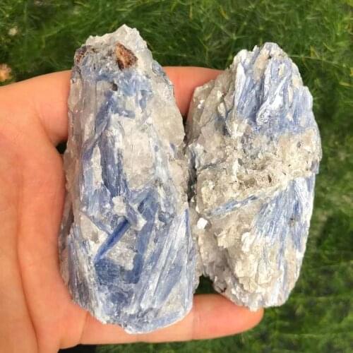 Natural Kyanite Rough Gem Mineral Specimen Healing Stone in the Rare Blue Crystal library Powerful Magnetic Fields