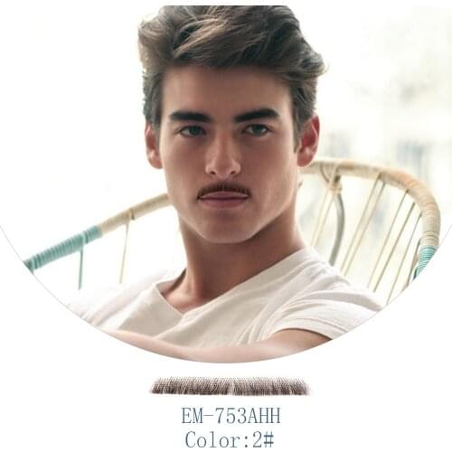 Neitsi Lace Invisible Fake Beards SalonChat Lace Beard For Men 100% Human Hair Handmade Mustache Remy Hair Cosplay EM-753AHH