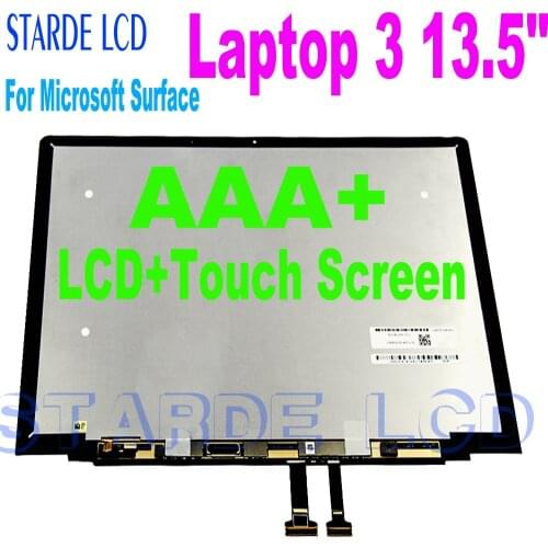 Newest 13.5" For Microsoft Surface Laptop 3 1867 1868 1873 LCD Display Touch Screen Digitizer Assembly for Surface Laptop3 LCD