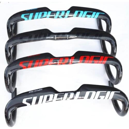 New arrivals Full Carbon Fiber Superlogic Bicycle accessories road bike Handlebar Bent bar Cycling Bike parts 31.8*400/420/440