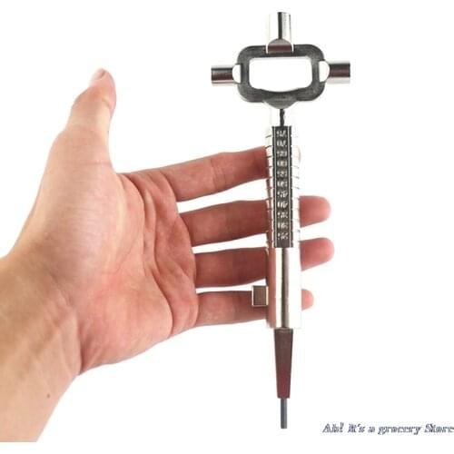 New Sliver Lock Smith Tool Multi Purpose Cylinder Gauge Cam Turner Spindle Turner