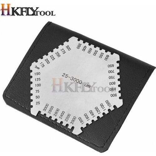 NEW High Precision Stainless Steel Hexagon Wet Film Comb instrument stainless steel wet diaphragm thickness gauge