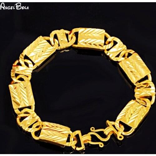 Wholesale Hot Sale Fashion Double Head Live Buckle Gold Jewelry Mens Bracelet Classic Car Flower Boss Bracelet Gift Accessory