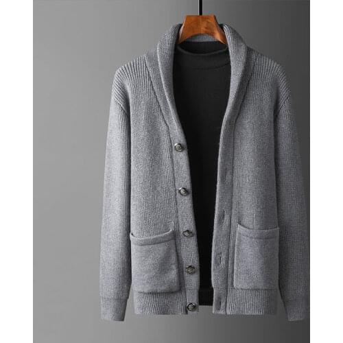 Relaxed Thick Sweater Coat Men Sweater Jacket Male Sweatercoat Heavy Knit Women Knitwear Man Cardigan Autumn Winter Clothing Boy