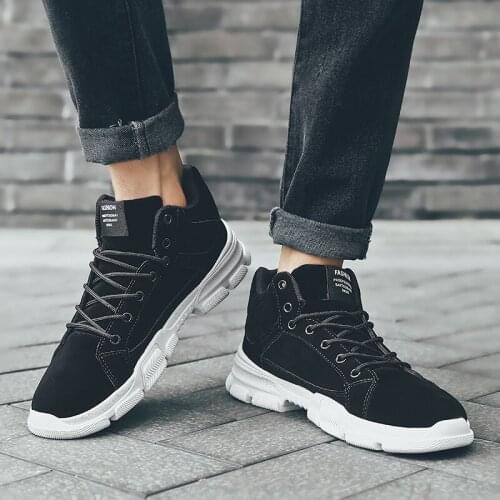 Zapatos Casuales Black Casual Shoes Western Boots Men Leather Sports Mens Sapatos Man Fashion Sneaker Sport Mens Causal