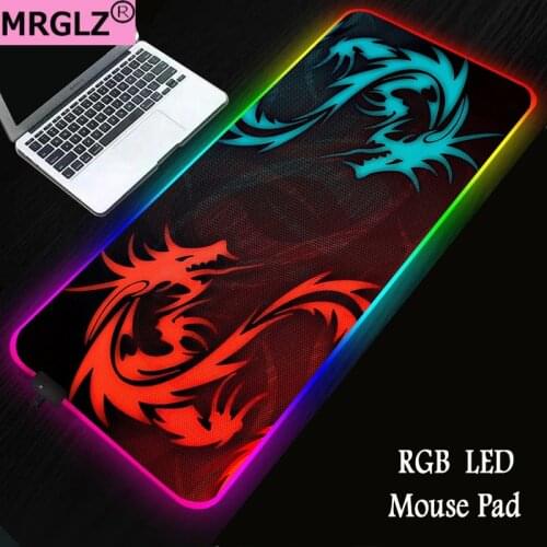 RGB mouse pad LED Razer gaming lighting mouse pads with USB port Waterproof large keyboard mousepad XXL non-slip rubber base