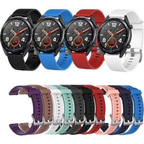 22mm Silicone Watch Strap For Honor Watch Magic strap For Huawei Huawei Watch GT GT2 46mm Replacement belt watch band wristband