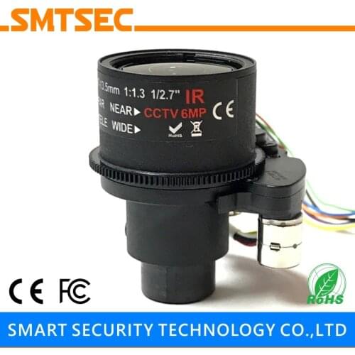 SMTSEC 2MP Megapixel F1.4 2.7-13.5mm 1/2.7" Motorized Zoom Auto Focus CCTV Lens For CCTV Security IP Cameras(SL-27135MFZ 2MP)