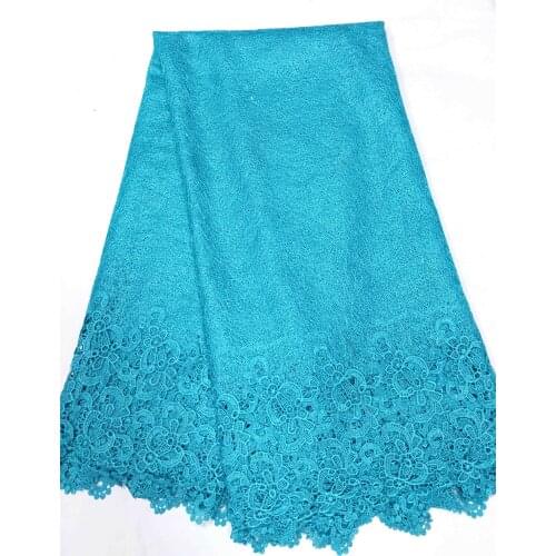 African Cord Lace Fabric Hot Sell New Arrival African Cord Lace Guipure Lace Fabrics High Quality Free Shipping M10457 Teal